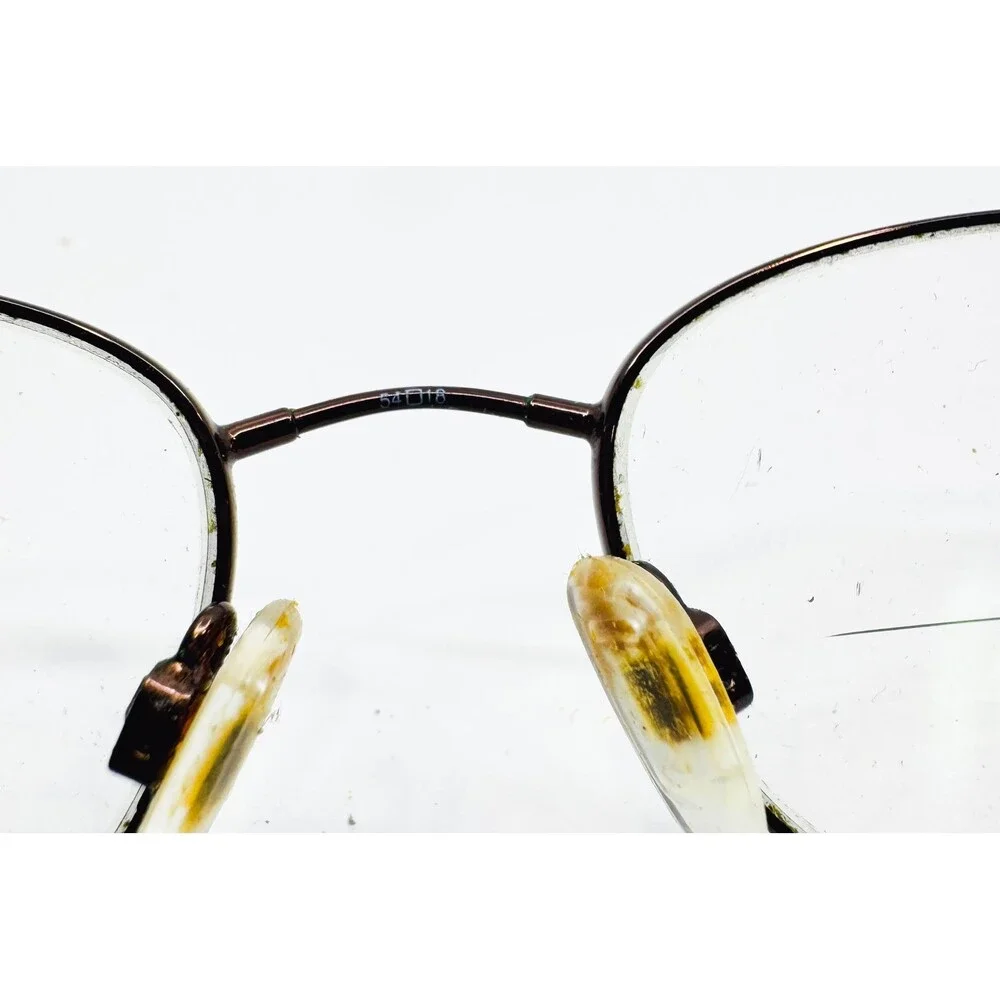 Safilo Eyeglass Frames Mens Coffee Brown Oval 2500A 54-18-145